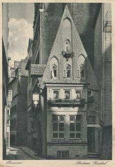 1. historisches Bild von Gaststätte Spitzen Gebel & Klavierträgerhaus