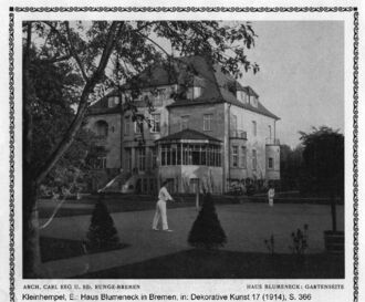 6. historisches Bild von Haus Blumeneck & Villa Biermann & Lyzeum Vietor & Kippenberg Gymnasium