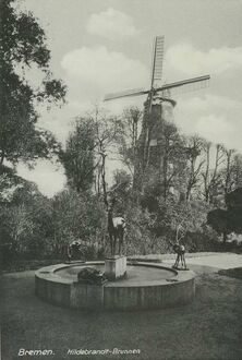 2. historisches Bild von Hildebrand-Brunnen & Rehbrunnen