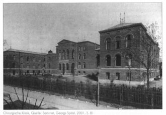 1. historisches Bild von Chirurgisches Krankenhaus & Augenklinik und Urologie, Gebäude 8