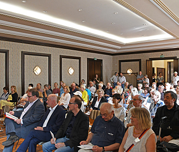 Eröffnungsveranstaltung im Haus des Reichs: v.l.n.r.: Bürgermeister B. Fecker,  Prof. Dr. G. Skalecki, Dr. A. Mackeben, Dr. W. Seibert und Gundula Rentrop