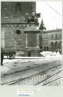 1. historisches Bild von Bismarck-Denkmal & Reiterstandbild Otto von Bismarck