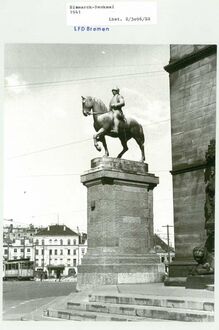 3. historisches Bild von Bismarck-Denkmal & Reiterstandbild Otto von Bismarck