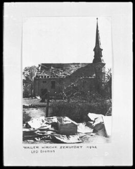 1. historisches Bild von Waller Kirche