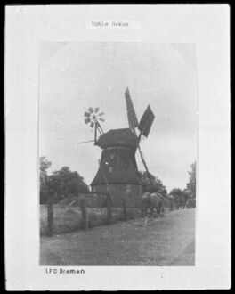 1. historisches Bild von Rekumer Mühle
