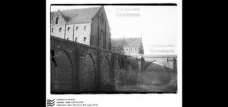 2. historisches Bild von Strafanstalt Oslebshausen, Hauptgebäude & Justizvollzugsanstalt Oslebshausen