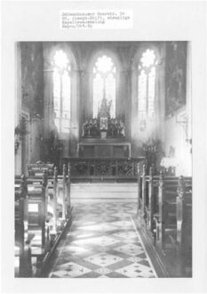 4. historisches Bild von Gründungsbau und Kapelle des Krankenhauses St. Joseph-Stift