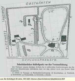 1.  von Schloss und Schlosspark Sebaldsbrück